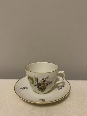 Buy Antique Tea Cup And Saucer Royal Copenhagen Denmark Frijsenborg Floral Pattern • 37.92£