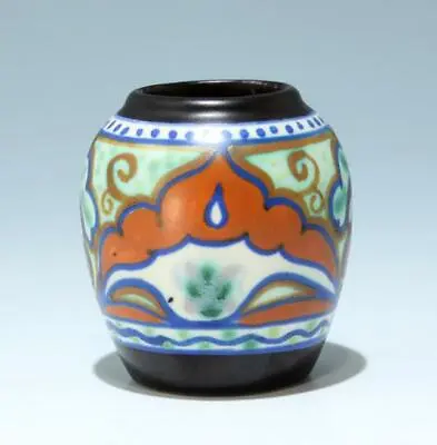 Buy Small Art Deco Ceramic Vase GOUDA Holland     • 36.14£