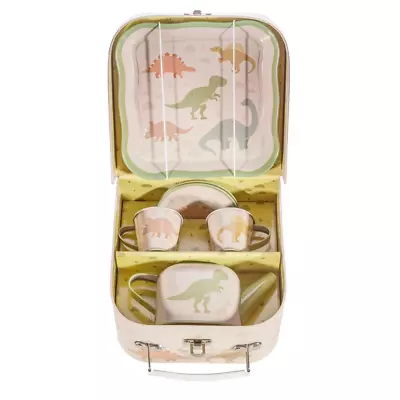 Buy Tea Set For Two Desert Dino Kids Tea Party Toys Tray Teapot Plates Teacups • 26.99£
