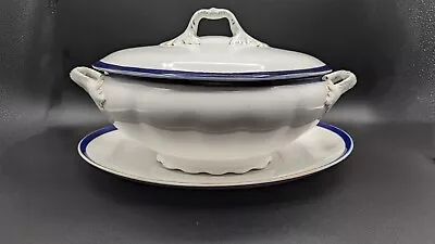 Buy Antique Alfred Meakin Blue De Roi Soup Tureen And Platter  • 72.04£