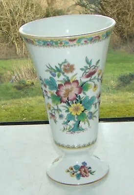 Buy Coalport English Fine Bone China Ming Rose Pattern Flared Vase 17cm • 6£