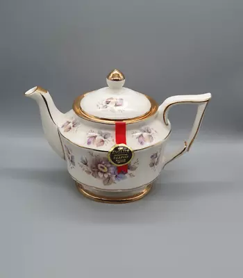 Buy ARTHUR WOOD IRONSTONE Pottery Floral Teapot With  Label Pattern 5607 • 22£