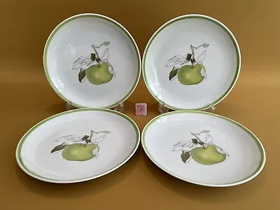 Buy Spal Portugal Mary Lou Goertzen 4 Side Plates Watercolours Apples Vintage 80's • 6.99£