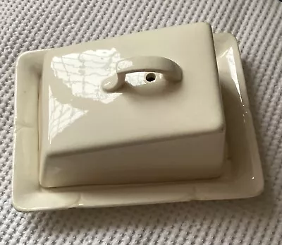 Buy Vintage Creamware Cheese Dish ( Has Stains And Crazing) • 17.99£