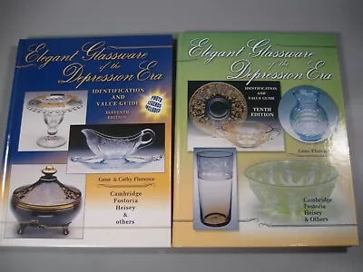 Buy 2 Elegant Glassware Of The Depression Era Tenth And Eleventh Editions • 19.26£