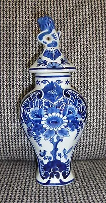 Buy !!!! Royal Delft De Porcelene Fles Beautiful Ceramic Lid Vase!!!!! • 77.37£