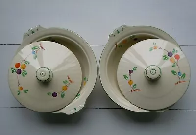 Buy 2 Vintage Pottery Serving Dishes/tureens/bowls & Lids, Grindley Deco Design Vgc • 25£
