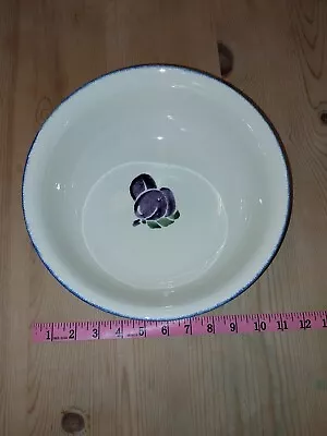 Buy Large Poole Pottery Bowl - Plum Pattern • 9.99£