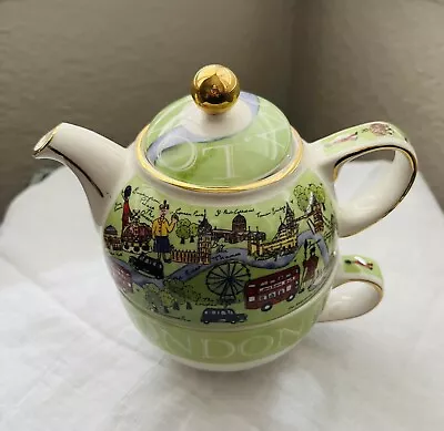 Buy James Sadler Teapot For 1 With Lid & Cup London Tour Made In England. • 26.85£