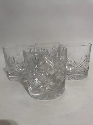Buy 4x Thomas Webb Crystal London Whiskey Glass Tumbler Excellent  Condition • 49.99£