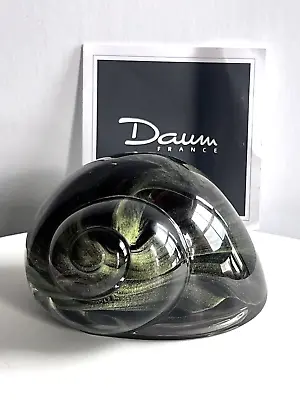 Buy Daum France Crystal Glass Snail Shell Paperweight Escargot Figurine • 166.43£