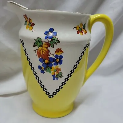Buy  BCM Nelson Ware Pottery Yellow Art  Milk Cream Water Pitcher England 7 In 30's • 124.88£