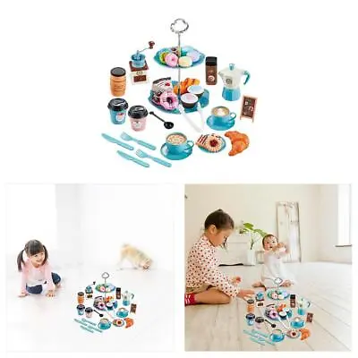 Buy Simulation Kids Pretend Play Tea Party Toy Dessert Set No BPA Indoor Outdoor • 19.97£