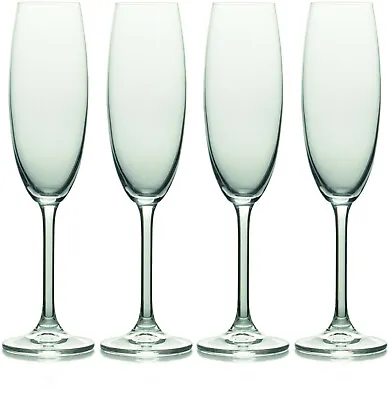 Buy Set Of 4 Mikasa Julie 8oz Champagne Flute Crystal Glasses Gift Boxed • 14.95£