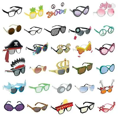 Buy Funny Glasses Party Shades Novelty Fancy Dress Costume Accessory Birthday • 7.86£