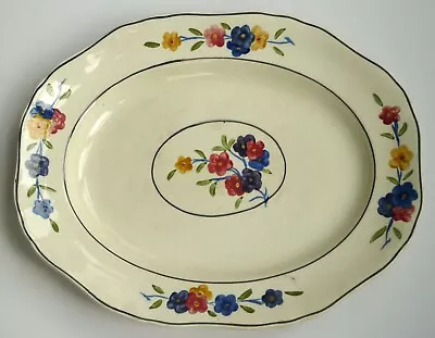 Buy Large Oval Serving Dish 14   Coronaware S Hancock & Sons Hand Painted • 5£