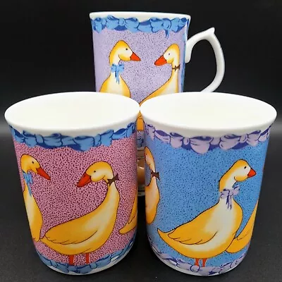 Buy Fenton China Company - Purple Duck Mugs - Set Of Three - Fine Bone China  • 16.99£