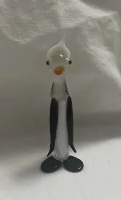 Buy Vintage  Penguin Hand Blown Murano Glass Animal Art Figurine • 15£