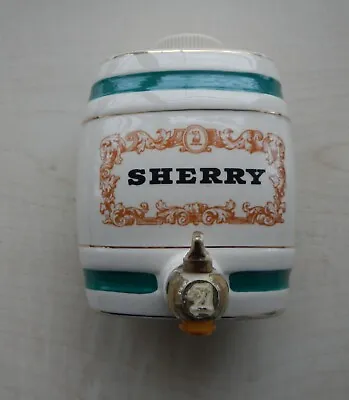 Buy WADE Royal Victoria Ceramic Sherry Barrel Decanter W & A Gilbey Ltd C1959 • 4.99£