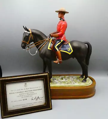 Buy Royal Worcester Canadian Mounted Policeman Ltd Ed 338/500 Boxed COA Perfect 1966 • 1,299£