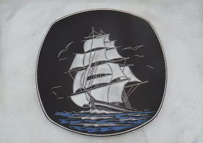 Buy Norwegian Wall Plaque AWF Arnold Wiigs Fabrikker, Sailing Ship  Vintage • 45£