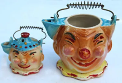 Buy Vintage Kitsch Anthropomorphic Smiling Teapot And Creamer Child’s Tea Set Japan • 27.71£