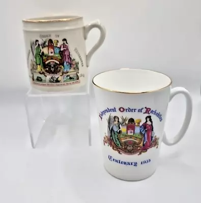 Buy Antique Leeds Rechabites Mugs Cups 1919 Peace Festivities & 1935 Centenary • 14.99£