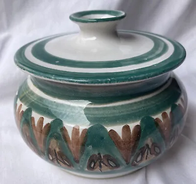 Buy The Old Jar Potteries Benoni  South African Vintage Art Pottery Lidded Jar Bowl • 35£