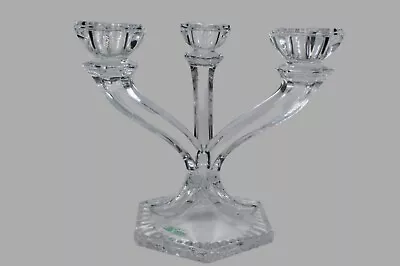 Buy Galway Irish Crystal Three Arm Candle Holder-Stick Vintage Collectable Stylish  • 16.50£
