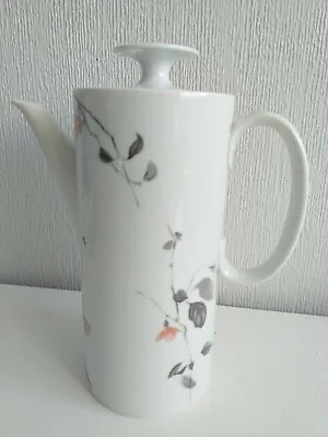 Buy Thomas Germany Porcelain China Tall Coffee Pot White With Flower Motif - 22 Cms • 9£