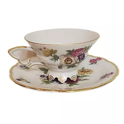 Buy Vintage Mitterteich Bavaria Germany Porcelain Tea Cup And Saucer • 43.22£