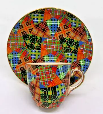 Buy VINTAGE ROYAL WINTON By GRIMWADES ' TARTANS ' Pattern Coffee CUP & SAUCER . • 15£