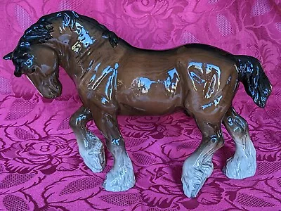 Buy Beswick Trotting Stallion Shire Horse Mum Grandma Nanna Dad Grandad Birthday • 39£