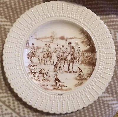 Buy Fox Hunt Hunting Royal Cauldon Plate Brown And White The Meet As Is • 15.11£