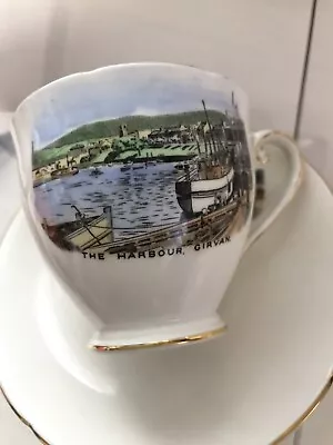 Buy Vintage Royal Grafton  Fine Bone China Tea Cup Saucer  Harbour Girvan Scotland • 4.99£