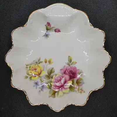 Buy Vintage Old Foley James Kent Ltd Shell/Clam Shaped Medium Dish With Roses • 19.83£