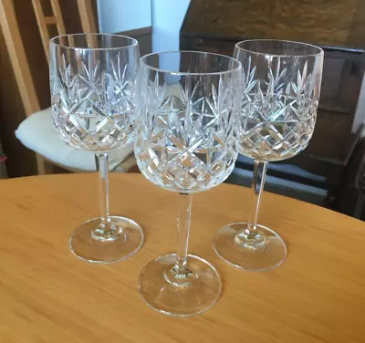 Buy Edinburgh  International Crystal Set Of Three Footed Wine Glasses (200ml) • 23.99£