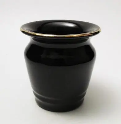 Buy Vintage Wembley Ware Australian Pottery Vase Black Signed Art Deco • 28.93£