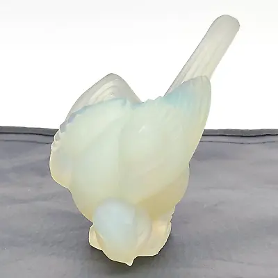 Buy Sabino French Opalescent Glass Bird Figurine Pecking Sparrow Moineau Picotant • 61.64£