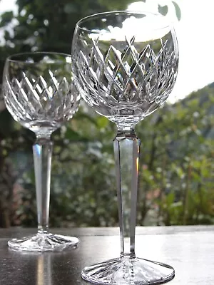 Buy Waterford Crystal Boyne Hock Wine Glasses Pair Vintage Signed, 7 3/8  Tall • 80£