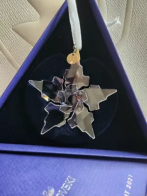 Buy Swarovski Crystal 2021 Annual Edition Snowflake Hanging Ornament 5557796 • 29£