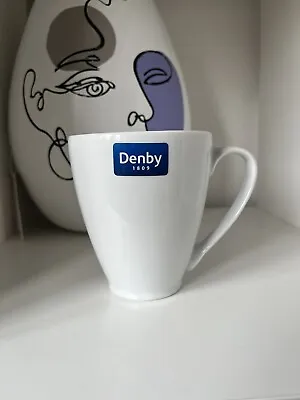 Buy Denby White Mugs X1 Coffee/Tea New. • 9.90£