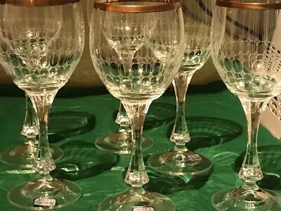Buy SKLO BOHEMIA- White/red Wine Bavaria Crystal Glasses 195 Ml- Set Of 6- New • 40£