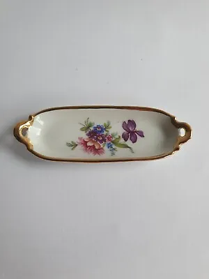 Buy Limoges France Porcelain Miniature Hand Painted La Reine Trinket Tray Dish • 6£