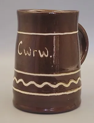 Buy Ewenny Clay Pits Studio Pottery Wales Mug Welsh CWRW Beer Tankard Early Slipware • 26.49£