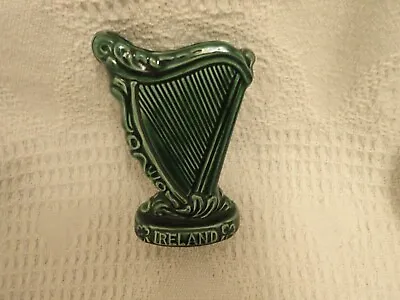 Buy Vintage Sylvac Pottery Harp No 3711 Green  Irish / Ireland 1970s Flower Spill • 17.50£
