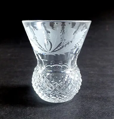 Buy Edinburgh Crystal Thistle Shot/Tot Glass, Made In Scotland 2 1/8  • 30£