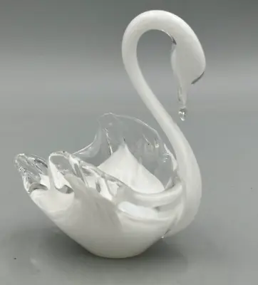 Buy Langham England Glass White Swan. • 17.99£