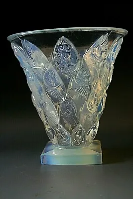 Buy Antique Art Deco Sabino   Poissons   Opalescent Glass Vase • 269£