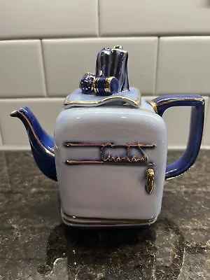 Buy Paul Cardew Limoges China Refrigerator Shape Teapot & Lid Figurine Blue • 38£